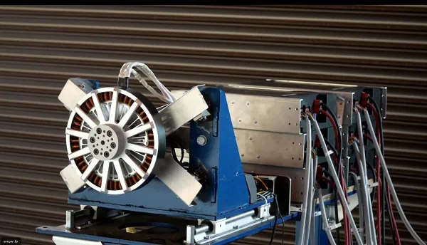Thrust stand with a large drone motor